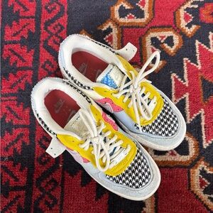 Colorful Nike Sneakers with Houndstooth Pattern